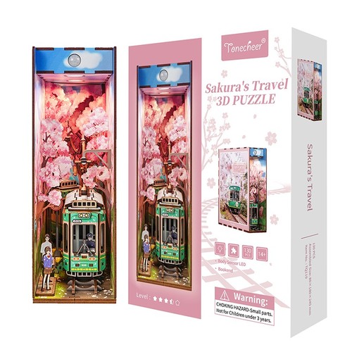 Sakura travel 3d puzzle - travel,